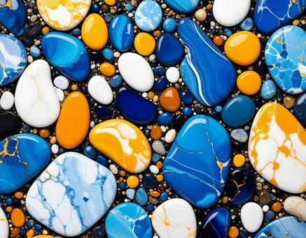 カラフルな小石の背景画像 カラフルな小石の背景画像の写真