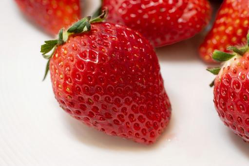 いちごアップ いちごアップ いちご,とちおとめ,赤の写真素材