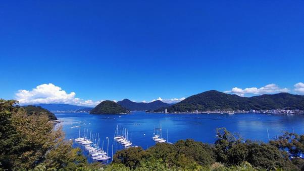 沼津内浦の海03 海,風景,絶景の写真素材