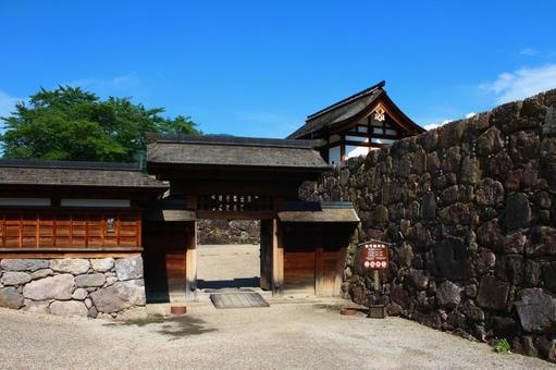 松代城 北不明門 松代,松代町,松代城の写真素材