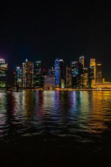 【シンガポール】マリーナベイサンズの周辺 シンガポール,マリーナベイサンズ,ベイフロントの写真素材