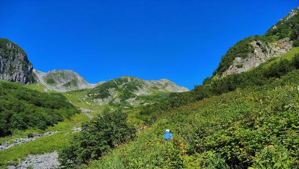 槍ヶ岳へ向かう登山道 槍ヶ岳へ向かう登山道 山,登山,槍ヶ岳の写真素材