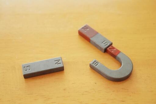 磁石 磁石,n極,s極の写真素材