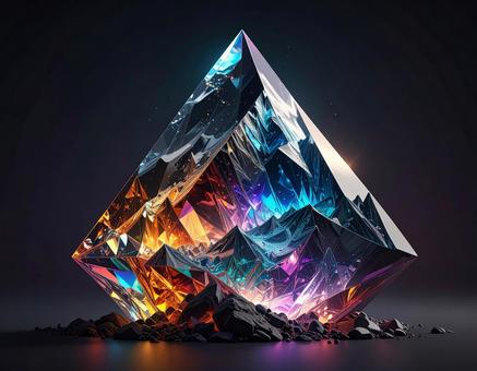 虹色の結晶 虹色の結晶の写真