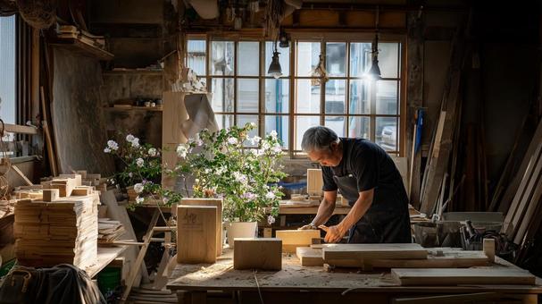 職人の作業場 職人の作業場の写真