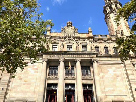 バルセロナ中央郵便局 バルセロナ中央郵便局 バルセロナ,スペイン,カタルーニャの写真素材