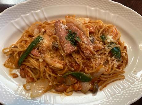 パスタ イタリアンスパゲッティ ピーマン パスタ イタリアンスパゲッティ ピーマン スパゲッティ,パスタ,ピーマンの写真素材
