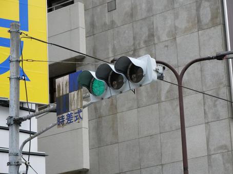 時差式信号機の写真