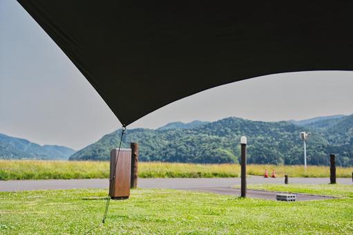 タープとキャンプ場 タープとキャンプ場 キャンプ,小物,タープの写真素材