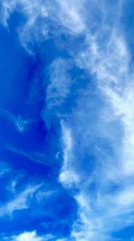 青空(タテ) 青空(タテ) 青空,空,雲の写真素材