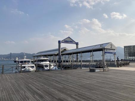 下関港 下関港 下関,港,街並みの写真素材