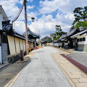 Photo, osaka prefecture, bayesuka city, townscape, 