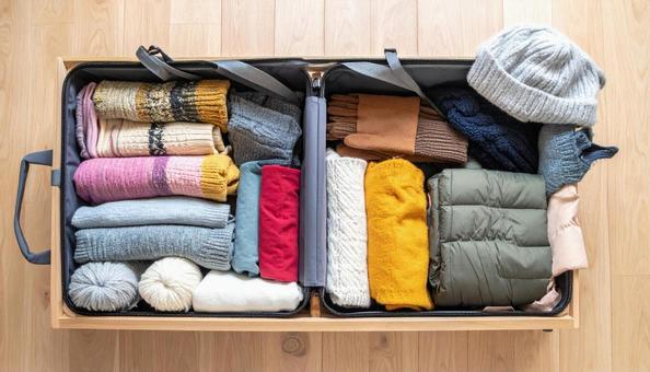 冬服の整頓 衣替えイメージ  冬服の整頓 衣替えイメージの写真