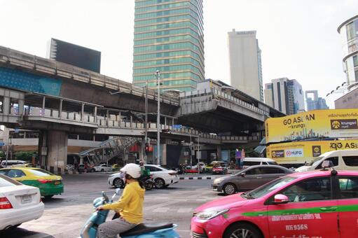 タイ バンコク　アソーク駅周辺 タイ,バンコク,アソークの写真素材
