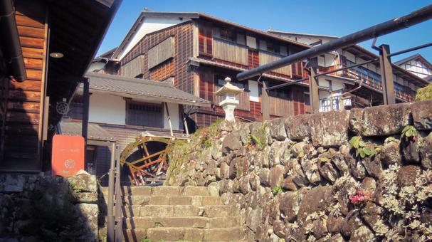 馬籠宿 馬籠宿,観光地,旅行の写真素材