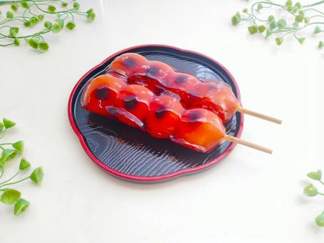 みたらし団子 みたらし団子,串団子,和菓子の写真素材