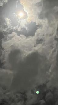 幻想的な夜空〜月夜〜 空,月,十五夜の写真素材