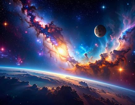 神秘的な宇宙空間 銀河系4 神秘的な宇宙空間 銀河系4の写真