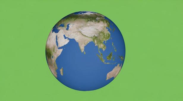 地球(クロマキー)インド・ユーラシア大陸 地球(クロマキー)インド・ユーラシア大陸の写真