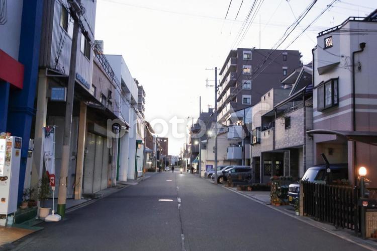 住吉区の住宅街 住宅街,住吉区,街並みの写真素材