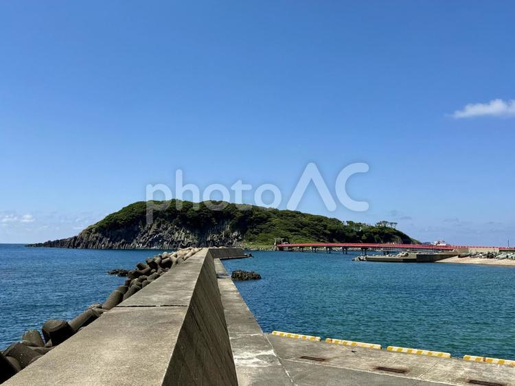 福井県東尋坊周辺雄島手前の漁村 住宅街,昔ながら,田舎の写真素材
