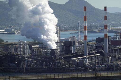 坂出市の工業地帯02（アップ） 工業地帯,工場,工業の写真素材