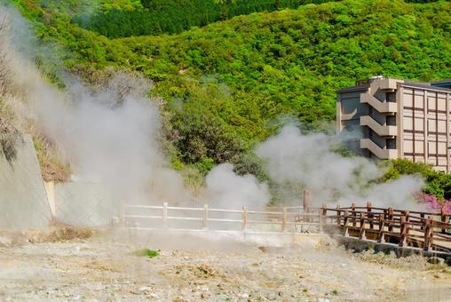 【長崎】雲仙地獄 湯けむり 【長崎】雲仙地獄 湯けむり 長崎,雲仙,地獄の写真素材
