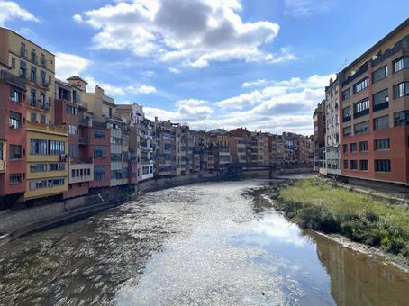 ジローナの絶景スポット スペイン,ジローナ,バルセロナ郊外の写真素材