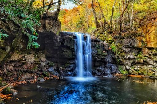 マゼノ渓谷 渓谷,紅葉,マゼノの写真素材