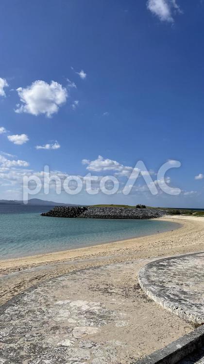 【沖縄】公園の風景 公園,海,海岸の写真素材