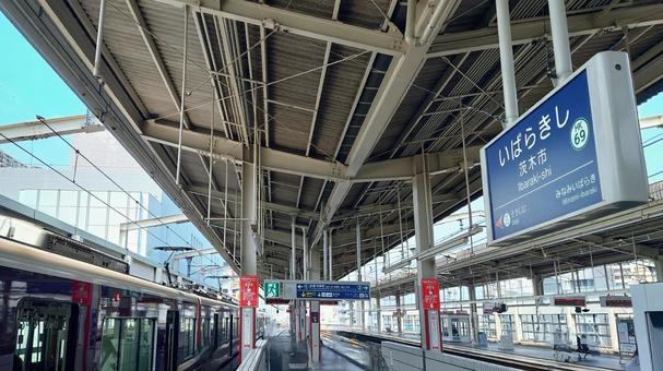 阪急電鉄京都本線 茨木市駅 大阪府茨木市 阪急電鉄京都本線 茨木市駅 大阪府茨木市 阪急,京都線,茨木市駅の写真素材
