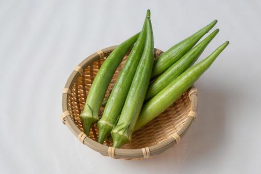 丸オクラ-06 丸オクラ-06 野菜,食べ物,オクラの写真素材