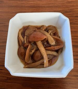 R7.11.27　なめこの佃煮 朝食,なめこの佃煮,滑子のつくだ煮の写真素材