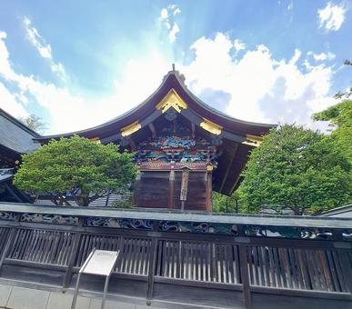 秩父神社の本殿の後方 秩父神社,本殿,神社の写真素材