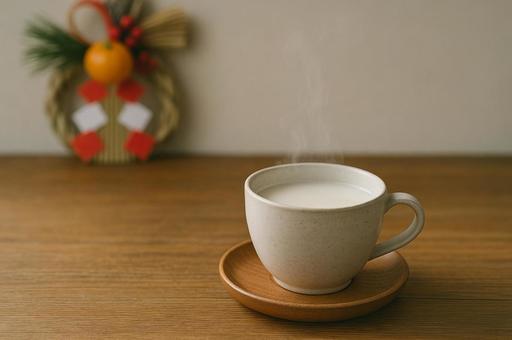 正月のホットミルク 正月のホットミルクの写真