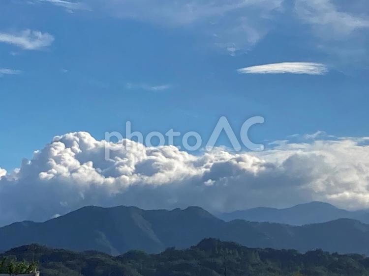 くも くも,山地,山の写真素材
