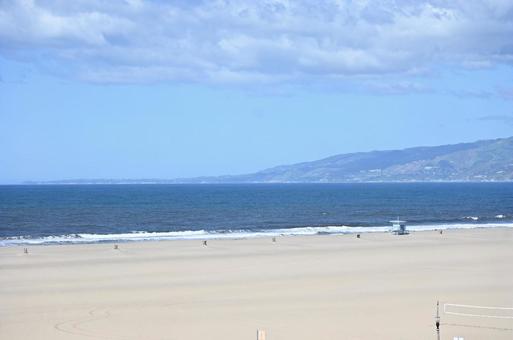 サンタモニカビーチ サンタモニカビーチ サンタモニカ,海,砂浜の写真素材