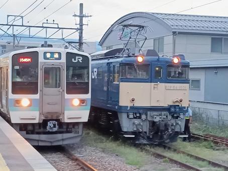 211系とEF64形の並び 211系とEF64形の並び 鉄道,jr,jr東日本の写真素材