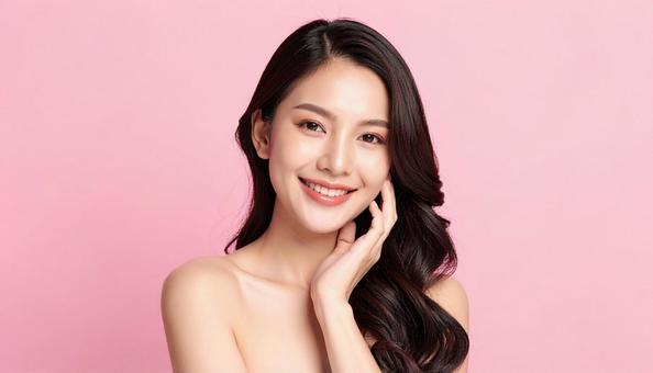 ビューティイメージ　肌がキレイな女性の写真