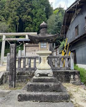 灯籠 灯籠 灯籠,神明神社,参道の写真素材