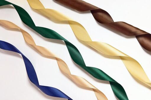 【リボン】サテンリボン・ラッピング素材 リボン,サテンリボン,ラッピングの写真素材