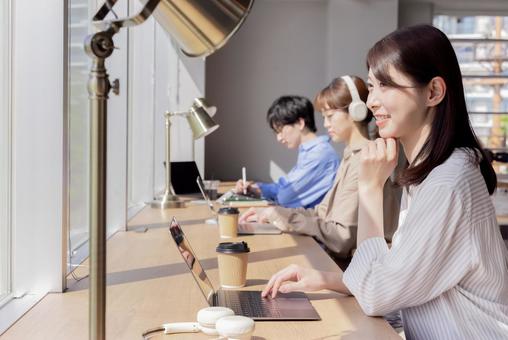 People working in a designer's office, JPG