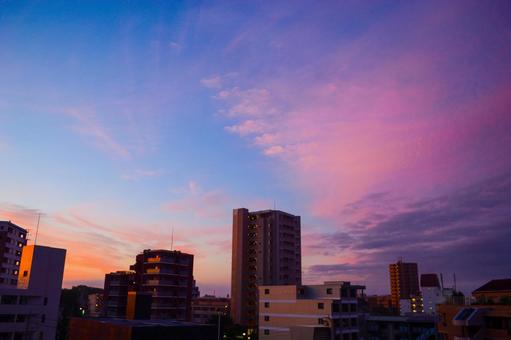 夕焼け雲 夕焼け雲の写真