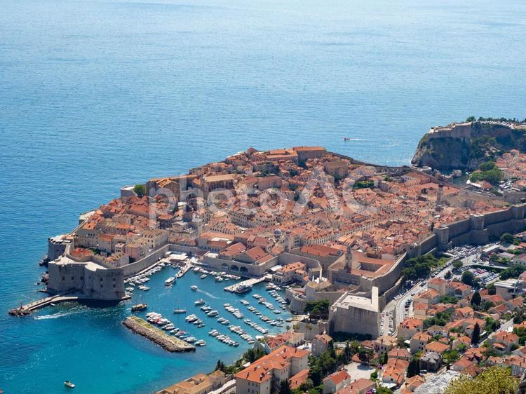 クロアチア　ドゥブロブニクの旧市街 クロアチア,ドゥブロブニク,旧市街の写真素材