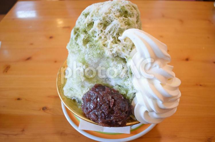 かき氷 かき氷,カキ氷,抹茶の写真素材