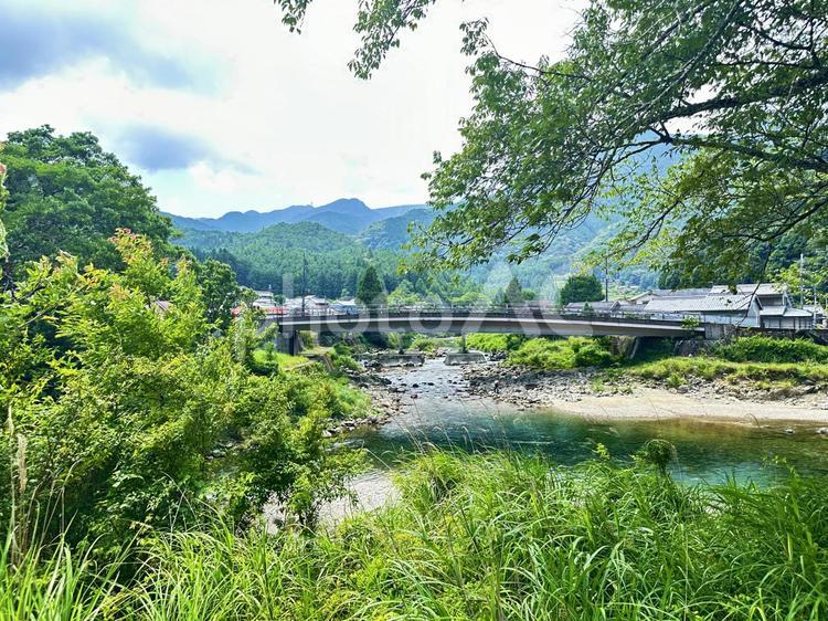 故郷　里山　田舎の山 風景,自然,景色の写真素材