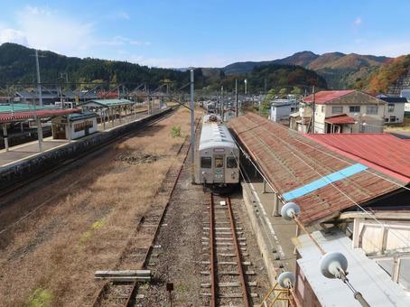 弘南鉄道大鰐線 大鰐駅 弘南鉄道大鰐線,大鰐駅,ホームの写真素材