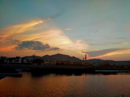 夕焼け空 夕焼け空の写真