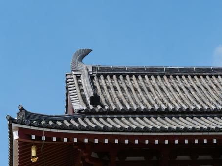四天王寺 鴟尾 四天王寺 鴟尾 四天王寺,大阪,天王寺区の写真素材
