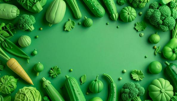 野菜が並ぶ粘土の世界 野菜が並ぶ粘土の世界の写真